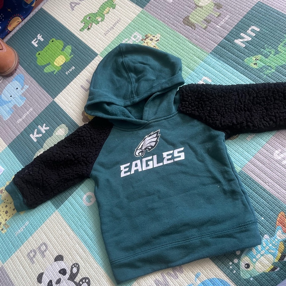 NFL Eagles Kids Hoodie - Teal and Black